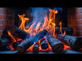 Calm Nights Cozy Ember Glow 12H Blue Orange Fireplace With Crackling Wood For Deep Sleep