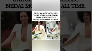Solange Knowles Rode a BIKE to Her Wedding — Most Iconic Bridal Moment Ever? 🚲💍