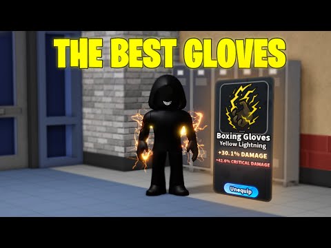 I Used The BEST GLOVES In Roblox Fight In A School