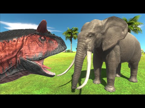 Carnotaurus Dinosaur vs Modern Mammals - Animal Revolt Battle Simulator
