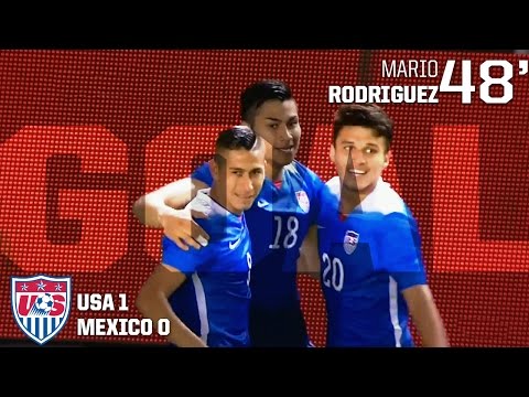 U-23 MNT vs. Mexico: Mario Rodriguez Goal - April 22, 2015