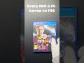 Every FIFA AND FC Games On PS4 2025 Fc25 Fc24 Playstation Easportsfc Fifacollection