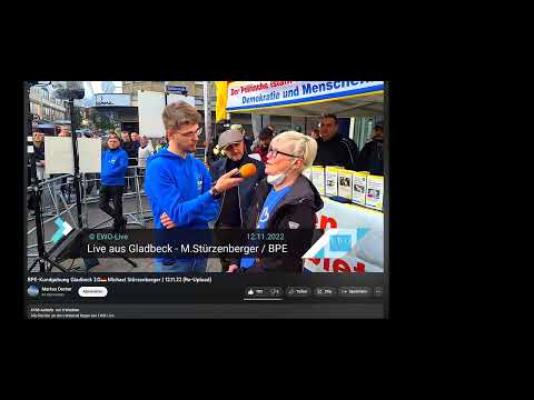 "Omas gegen Rechts" - BPE-Kundgebung Gladbeck 2.0🇩🇪 Michael Stürzenberger | 12.11.22 (Re-Upload)