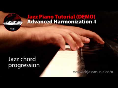 DRJASSMUSIC Jazz Piano Tutorial - Advanced harmonization 4 (DEMO)
