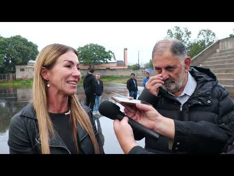 El intendente recorrió, junto a Magdalena Aicega, el Estadio Municipal de Hockey