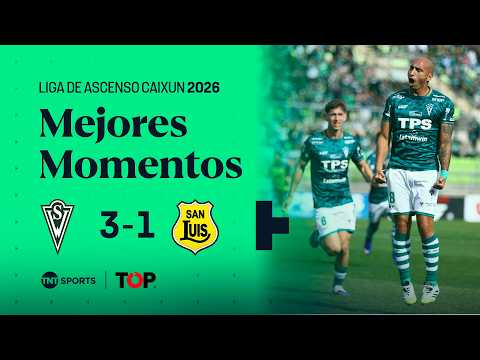 Compacto TOP | 🟢⚪ Santiago Wanderers 3 - 1 🟡⚫ San Luis | Liga de Ascenso Caixun 2026 - Fecha 7