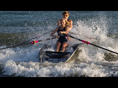 2023 World Rowing Beach Sprint Finals Junior Mix2x Round of 16 USA vs Japan