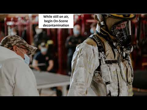Doff 'n DECON for on-scene decontamination of PPE and Turnout gear.