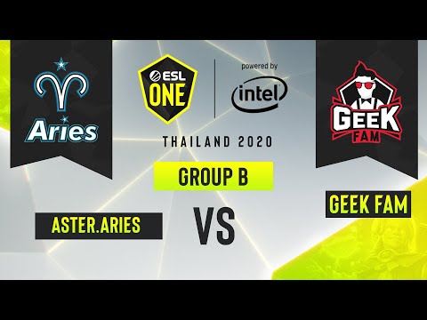 Dota2 - Geek Fam vs. Aster.Aries - Game 1 - ESL One Thailand 2020 - Group B - AS