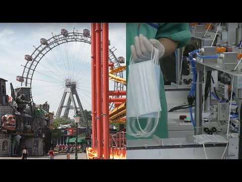 Vorbereitung auf Wiedereröffnung im Wiener Prater & Maskenproduktion in Wr. Neudorf