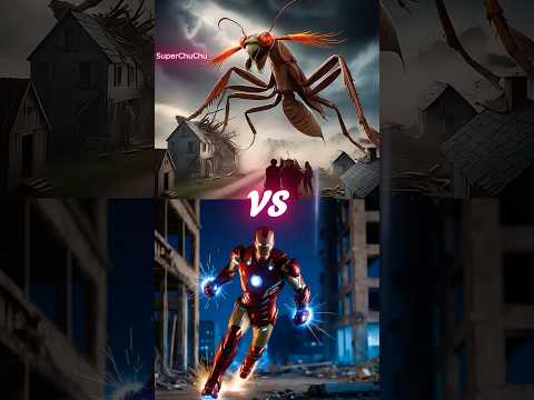 Superheroes VS Giant Mutant Mantis (Spiderman, Iron Man, Batman)