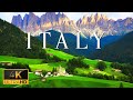 FLYING OVER ITALY 4K UHD Soothing Piano Music With Stunning Beautiful Nature Film For Relaxation