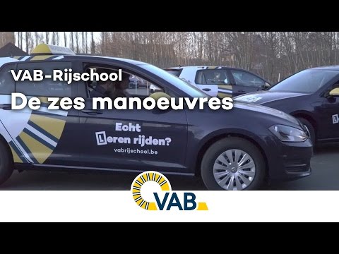De zes manoeuvres van het nieuwe rijexamen