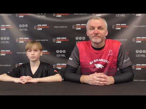 CEYBL U13 - Press conference, 12.2.2023, BK Brandýs nad Labem - Válečníci Děčín