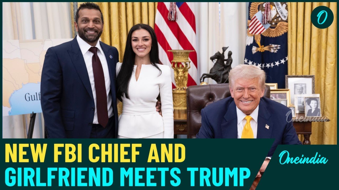 Kash Patel, Girlfriend Alexis Wilkins Meet Trump After FBI Oath, Post ‘God Bless America’ On X