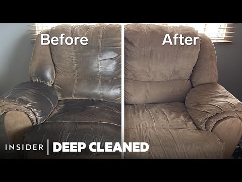 Heavily Soiled Sofa Is Deep Cleaned For The First Time | Deep Cleaned | Insider