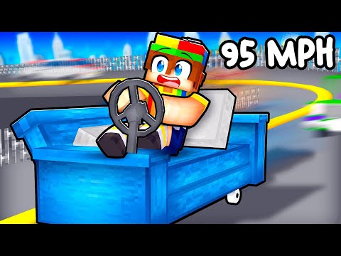 I Turned my COUCH into a Race Car in Minecraft!