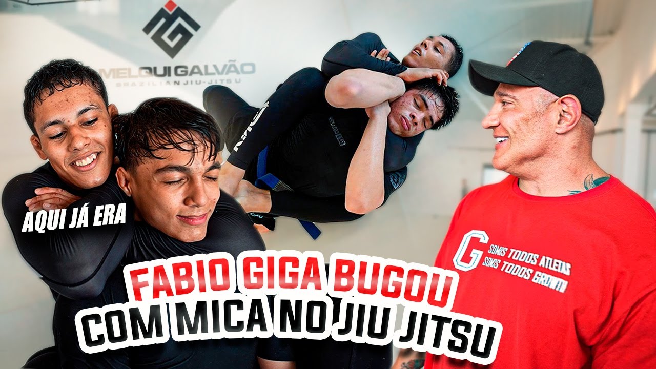 FABIO GIGA ACOMPANHOU A ROTINA DO CAMPEÃO MICA NO JIU JITSU