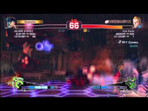 SILVER STEEEZ [Bison] vs ICxI Ferdi [Abel,seth] SSF4 Arcade edition