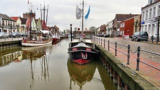 preview picture of video 'Hafen Weener Ostfriesland Selbst im Februar romantisch - Romantic East Frisian harbor in february'