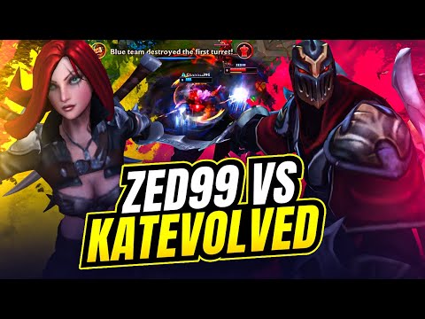 DÜNYANIN EN İYİ ZED'İ VS DÜNYANIN EN İYİ KATARINA'SI | KATEVOLVED VS ZED99