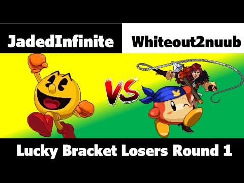 Lucky Bracket: JadedInfinite (Pac-Man) vs Whiteout2nuub (Bandana Dee, Simon) - Losers Round 1
