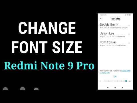 How To Change Font Size In Redmi Note 9 Pro