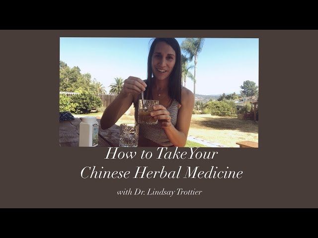 How to Take Your Chinese Herbal Medicine