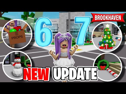 **NEW 67 EMOTE + WINTER FESTIVAL & NEW PROP CONTROLS** IN NEW UPDATE BROOKHAVEN 🏡RP ROBLOX 🫢🤯