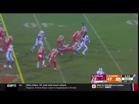 2018 USC vs Clemson - Rico Dowdle 28 Yd Run
