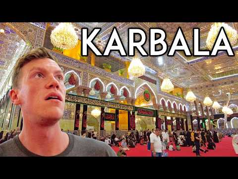 First Impressions of KARBALA, IRAQ! American in Iraq Travel Vlog امريكي في رحلة إلى كربلاء ، العراق