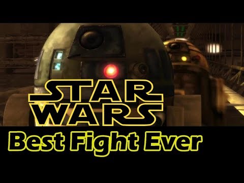 Star Wars Best Fight Ever - R2-D2 vs R3-S6 (Featuring Duel of the Fates and HIGH GROUND)