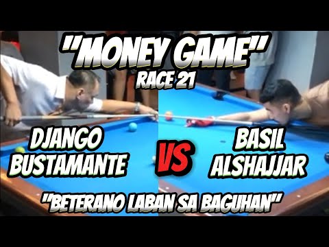 the champ!! Django Bustamante 🆚 Basil Alshajjar 🎱 10 balls | parehas,🎱 Race21