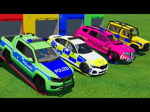 TRANSPORTING DACIA, BMW, VOLKSWAGEN, RANGER ROVER, FORD wıth MERCEDES ELECTRIC TRUCKS! FS 22