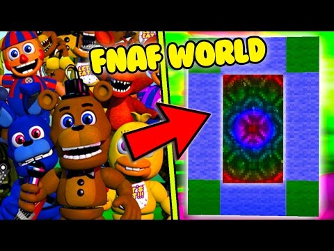 HOW TO MAKE A PORTAL TO THE FNAF WORLD DIMENSION - MINECRAFT FIVE NIGHTS AT FREDDY'S WORLD