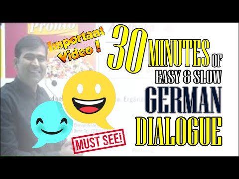 Learn GERMAN | A1 30 Minutes Beginners Basic Dialogue | German Conversation Course (for daily life)