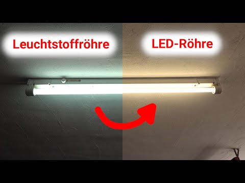 Leuchtstoffröhre durch LED Röhre ersetzen T8 G13 4000 K - LED Röhre 2100 Lumen 140 lm/W - Retrofit