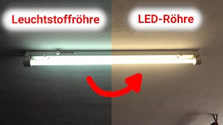 Leuchtstoffröhre durch LED Röhre ersetzen T8 G13 4000 K - LED Röhre 2100 Lumen 140 lm/W - Retrofit