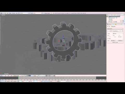 Blender 2.6 Tutorial Mechanik| Zahnräder und Constraints