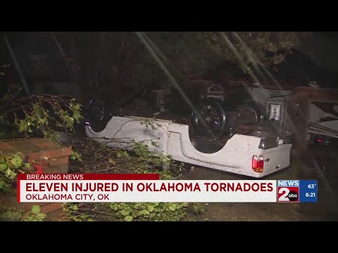 11 injured in Oklahoma tornadoes