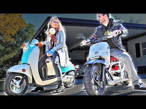 is her scooter cooler than mine? - Ruckus GY6 and Honda Metropolitan