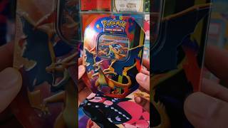 Trying a Mega Charizard X Tin for the Pokédex Binder 📚Did I pull something good?