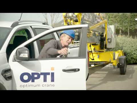 OPTI crane - Optimum crane ! Easy to transport, easy to set up, easy to operate.