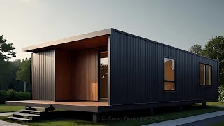 2 Bedroom Tiny Shipping Container House - Cozy Off Grid Living