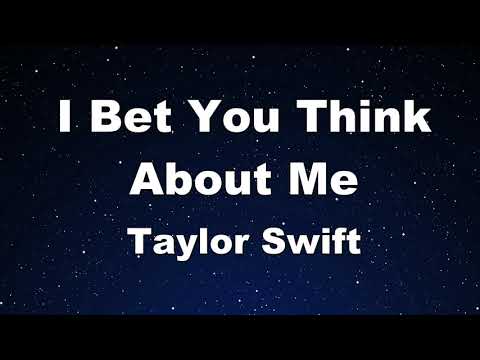 Karaoke♬ I Bet You Think About Me (Taylor's Version) - Taylor Swift  No Guide Melody】 Instrumental
