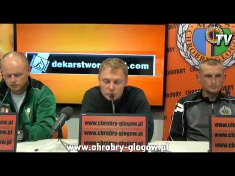 05.10.12: Chrobry Głogów - MKS Oława 2:2 (konferencja prasowa)