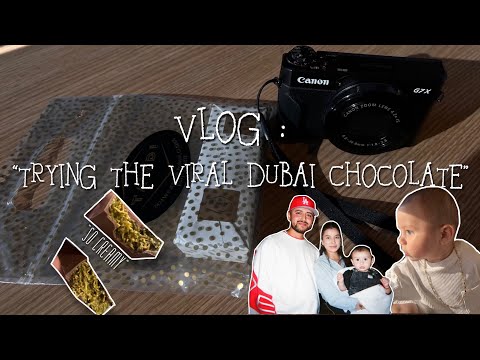 Our Very First Vlog!!! **TRYING THE VIRAL DUBAI CHOCOLATE**
