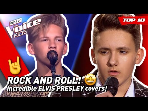 TOP 10 | Amazing ELVIS PRESLEY covers in The Voice Kids! 🤘