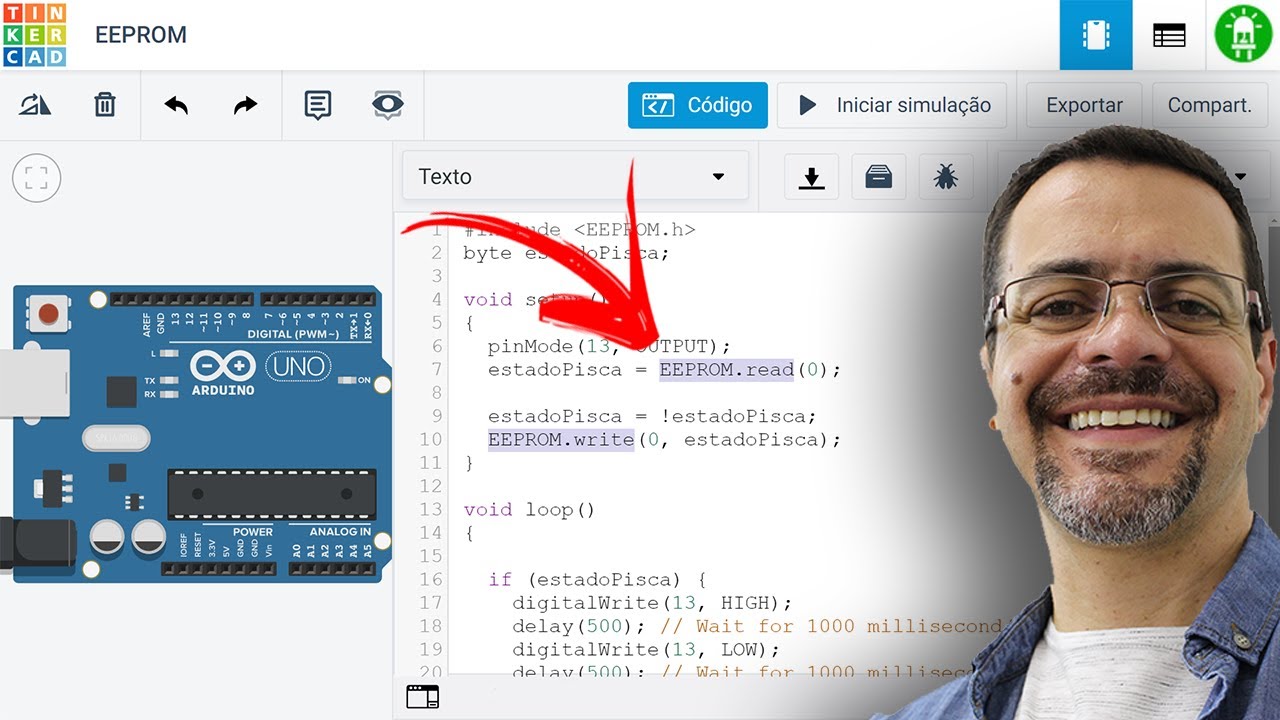 Como usar a memória especial do Arduino (EEPROM)