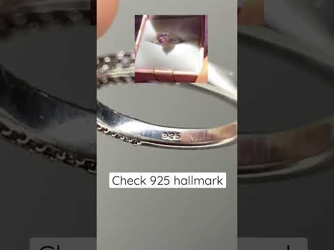 Sterling silver jewellery 925 check hallmark